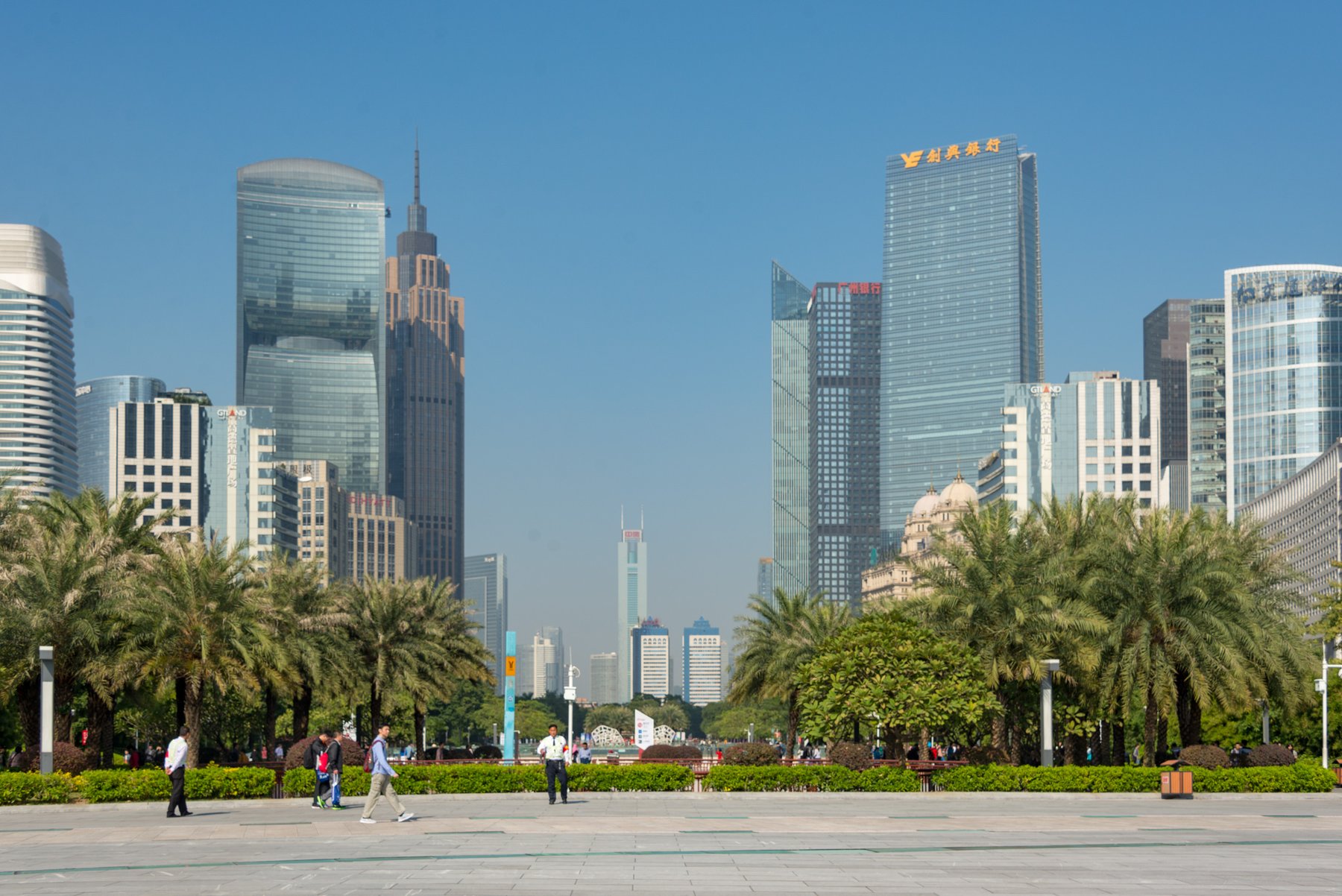 Canton Tower seen from Huacheng Square
